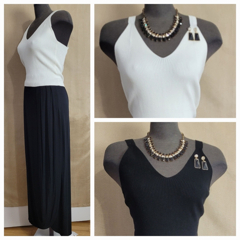 Wrap knit skirt / M